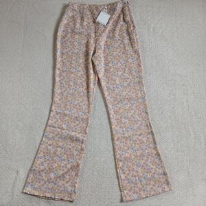 zara ♡ flower power pants floral groovy 70s boho cottagecore retro y2k festival